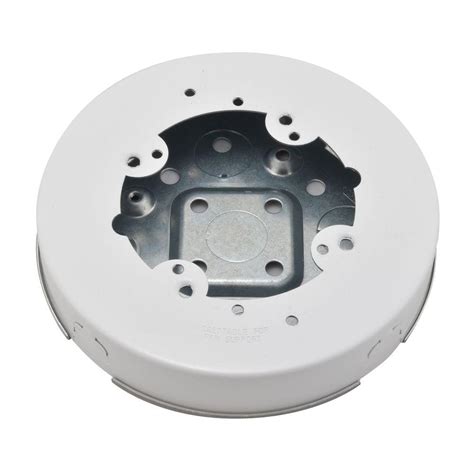 outdoor circular junction box|shallow outdoor round electrical box.